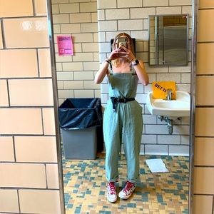 Sage Green Overalls